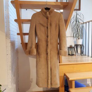 Vintage Long Sheepskin Coat